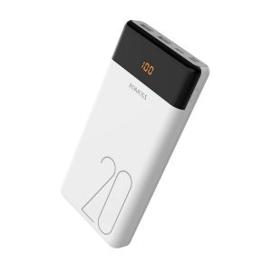 Acumulator extern ROMOSS LT20 20000 mAh, type-C, 2x USB, alba
